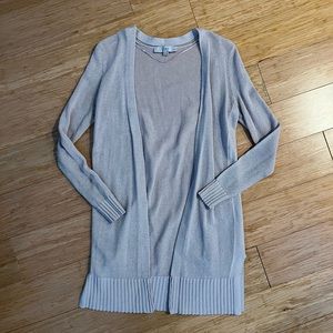 LOFT Ivory Lightweight Cardigan